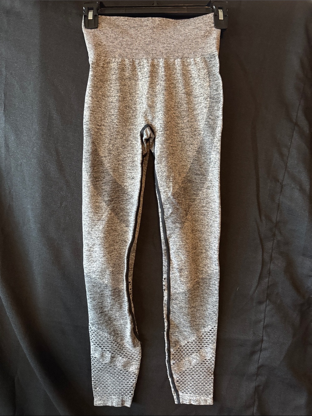 Grey/black Seamless High-Waist Leggings